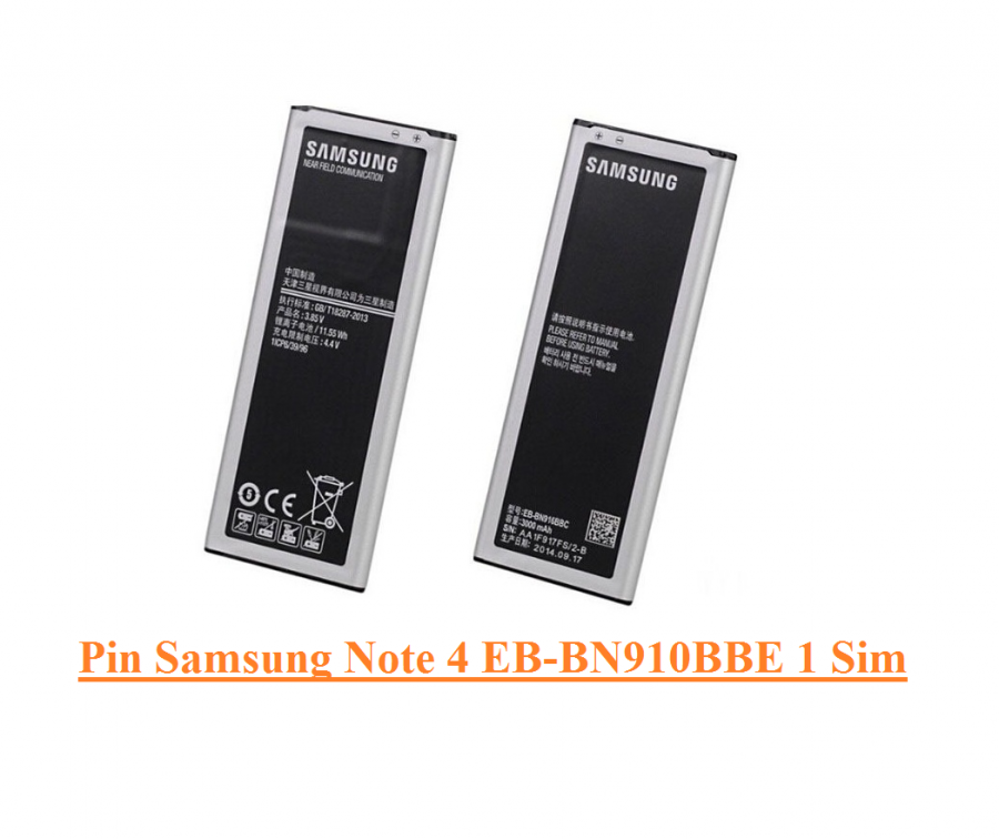 Pin Samsung Galaxy Note 4 EB-BN910BBE 1 sim 3220mAh