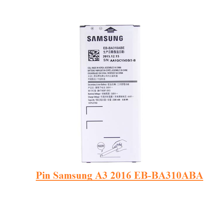 Thay Pin Samsung Galaxy A3 2016, A310, EB-BA310ABE Chính Hãng