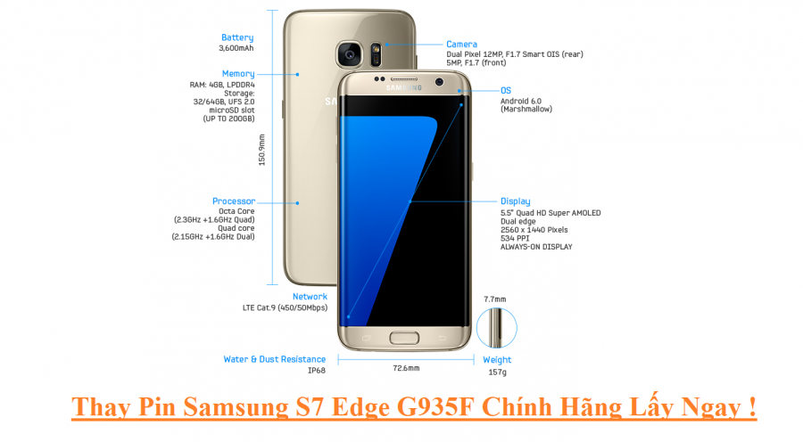 Thay Pin Samsung S7 Edge G935