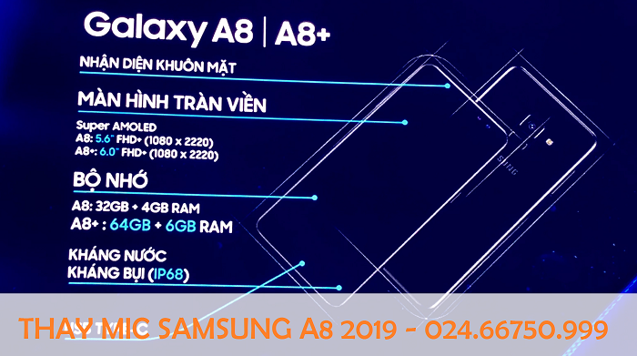 Thay Mic Nghe Gọi Samsung A8 2018