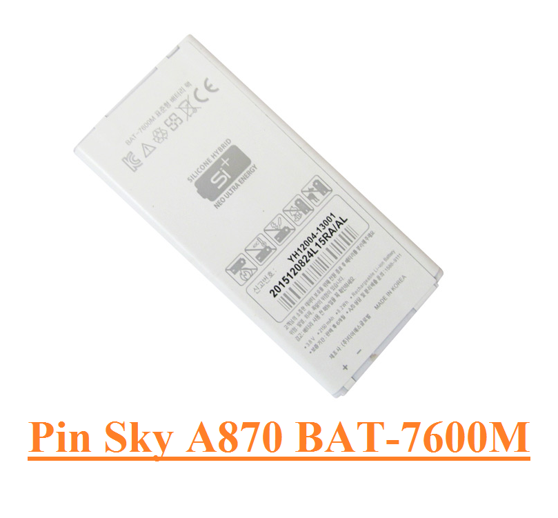 Pin điện thoại Sky A870 S/L/K