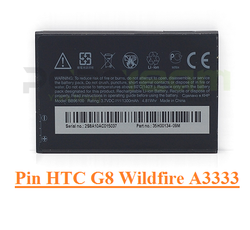 Pin HTC G6,G8, HTC Wildfire, HTC A3333, HTC A6388