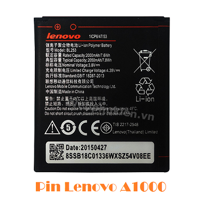Pin Lenovo A1000 BL253 2050mAh