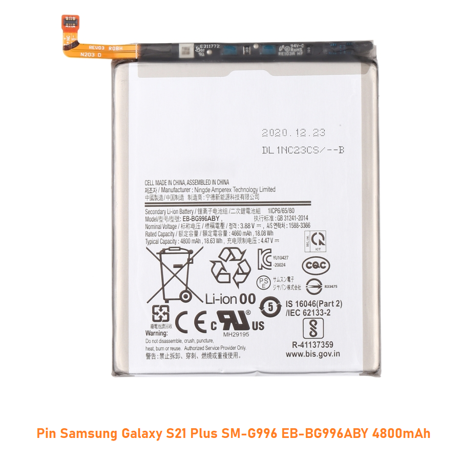 Pin Samsung Galaxy S21 Plus SM-G996 EB-BG996ABY 4800mAh