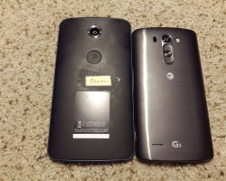 Nexus 6 (Shamu) đọ dáng cùng LG G3 ngoài đời thực