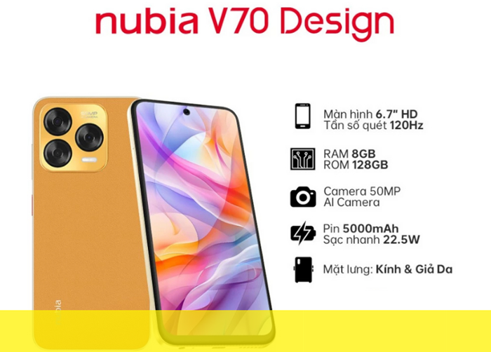 Sửa điện thoại Nubia V70 Design