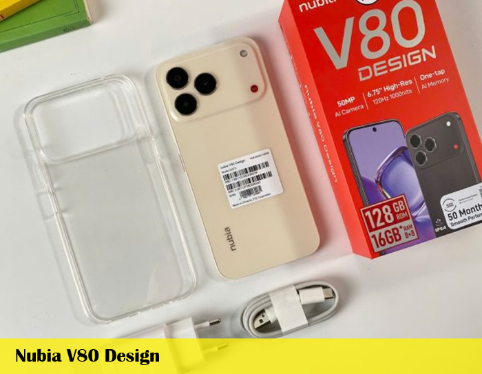 sua Nubia V80 Design