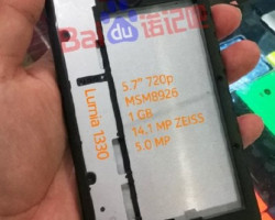 Lumia 1330 xuất hiện chọn vẹn với camera khủng