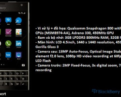 Full thông số kỹ thuật chính xác của Blackberry Passport