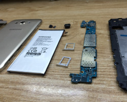 Sửa chữa Samsung A8 SM-800i Thay loa trong loa ngoài mic rung chuông chân sạc sửa chết nguồn 3g wifi nhanh an toàn uy tín