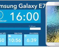 Samsung E7 có thời gian dùng pin ấn tượng nhất trong dòng E mới của Samsung